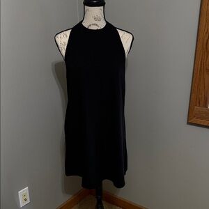 Tobi Black Halter Shift Mini Dress